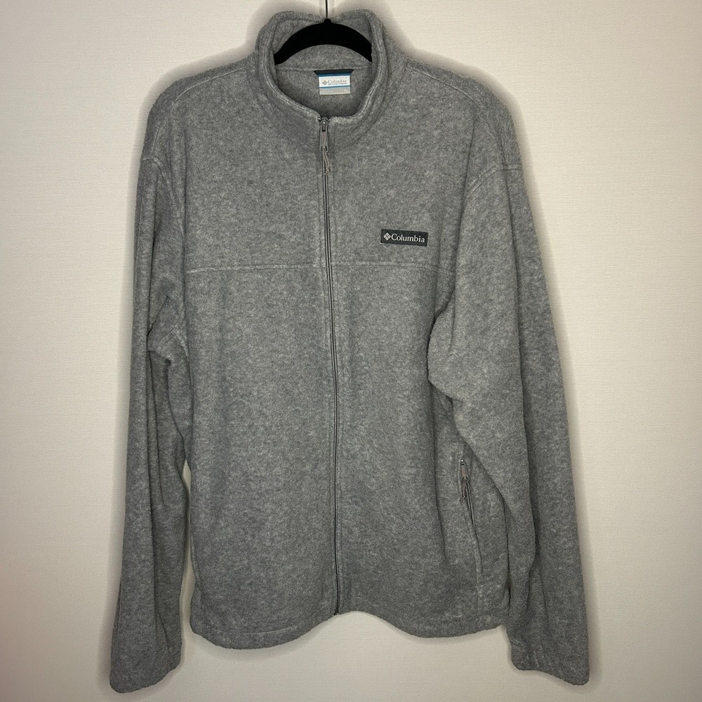 Columbia Steens Mountain Full Zip Fleece Jacket Mens XL Gray WM3220 Gorpcore